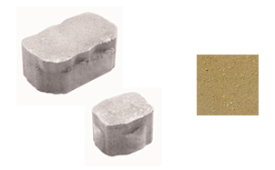 Плитка тротуарная, в комплекте 2 камня, Арена 1АР.6, желтый, завод Выбор